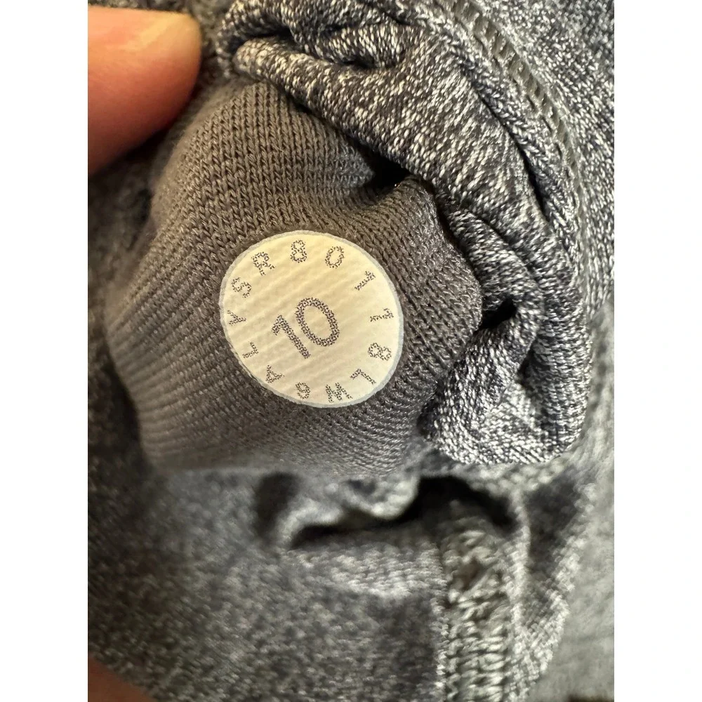 Lululemon Wunder Under‎ High Rise Crop Legging Pant Heathered Luon Size 10